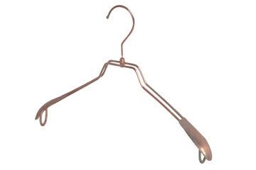 Coat Hanger With Metal Sheet Shoulder