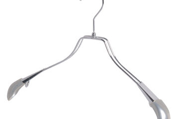 Coat Hanger With Metal Sheet Shoulder